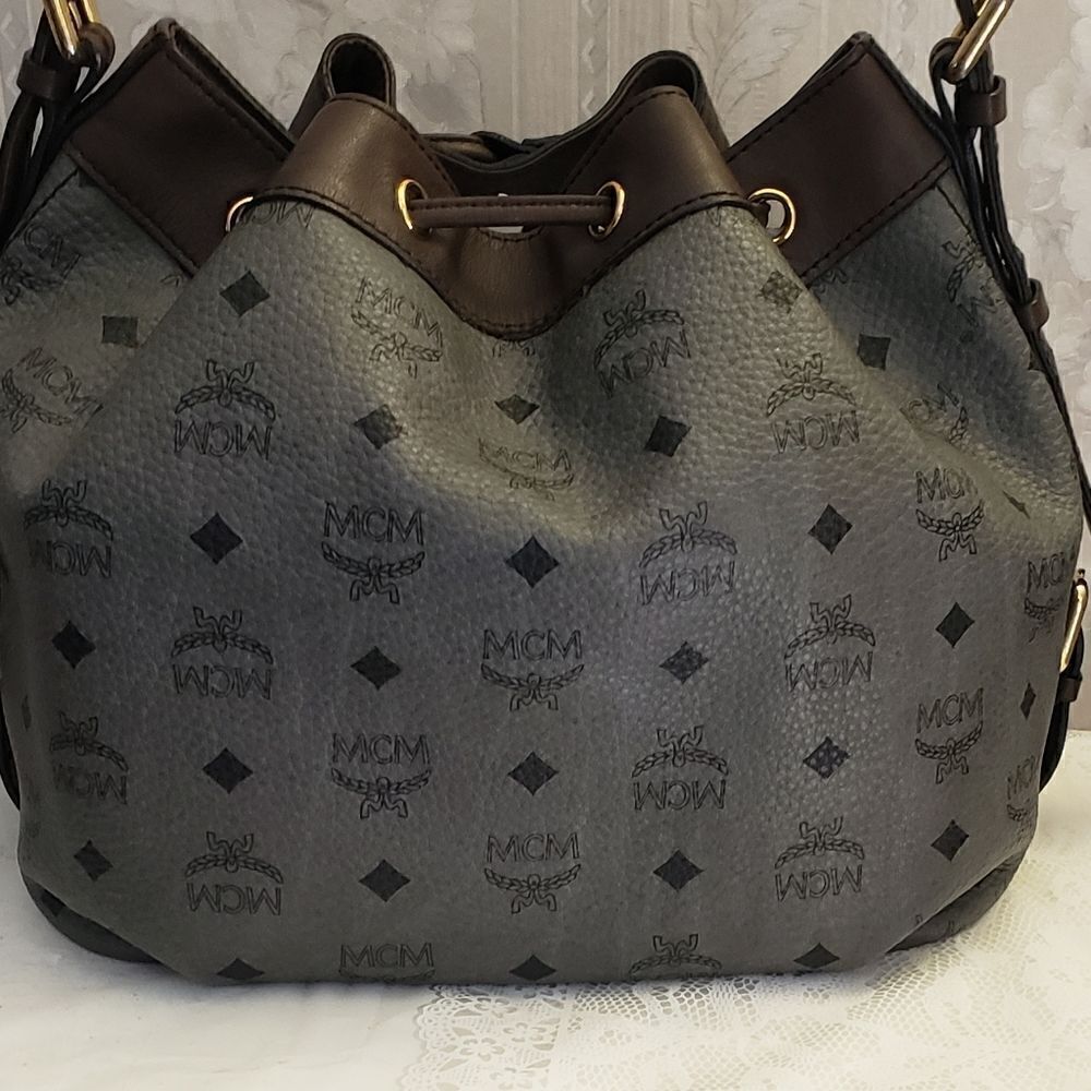 MCM Drawstring Bucket Shoulder Bag - Picture 11 of 12